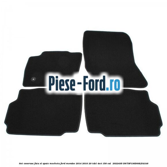 Set covorase fata si spate, mocheta Ford Mondeo 2014-2018 2.0 TDCi 4x4 150 cai #DB34B1A93A