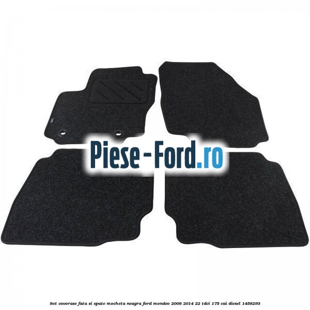 Set covorase fata si spate, mocheta neagra Ford Mondeo 2008-2014 2.2 TDCi 175 cai #E959E74957