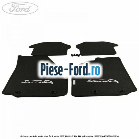 Set covorase fata spate velur Ford Puma 1997-2003 1.7 16V 125 cai benzina