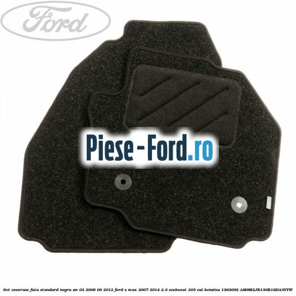Set covorase fata standard negru an 03/2006-08/2012 Ford S-Max 2007-2014 2.0 EcoBoost 203 cai benzina