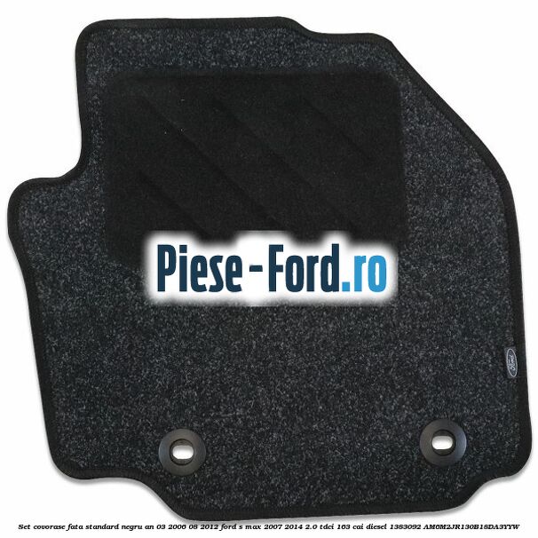 Set covorase fata standard negru an 03/2006-08/2012 Ford S-Max 2007-2014 2.0 TDCi 163 cai diesel