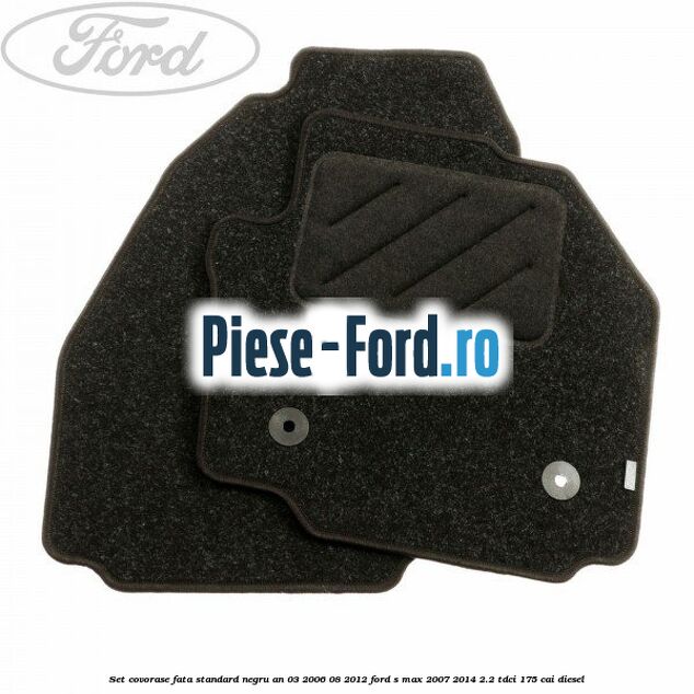 Set covorase fata standard negru an 03/2006-08/2012 Ford S-Max 2007-2014 2.2 TDCi 175 cai diesel