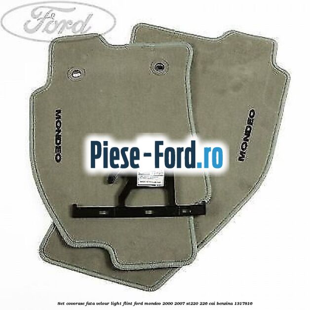 Set covorase fata velour light flint Ford Mondeo 2000-2007 ST220 226 cai #8644A28A83