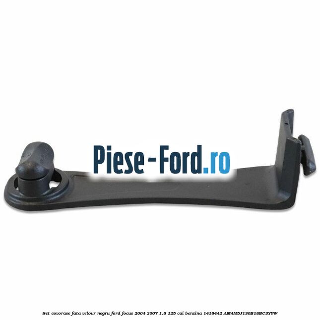 Set covorase fata velour negru Ford Focus 2004-2007 1.8 125 cai benzina #41396BCF3B