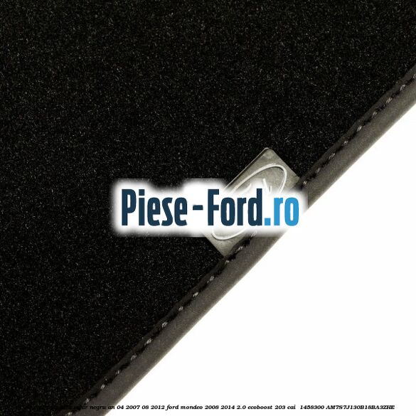 Set covorase fata velur negru an 04/2007-08/2012 Ford Mondeo 2008-2014 2.0 EcoBoost 203 cai  #36EC1EF893