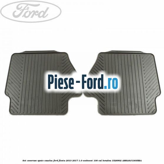 Set covorase spate mocheta negre standard Ford Fiesta 2013-2017 1.0 EcoBoost 100 cai benzina