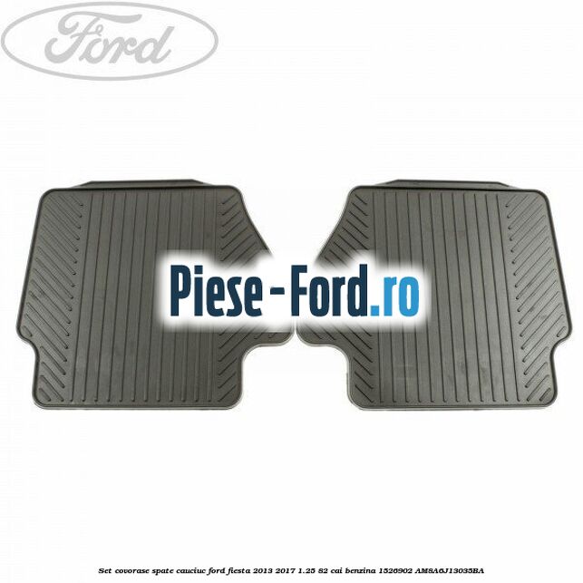 Set covorase spate mocheta negre standard Ford Fiesta 2013-2017 1.25 82 cai benzina