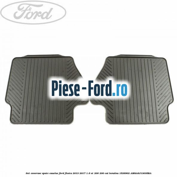 Set covorase spate mocheta negre standard Ford Fiesta 2013-2017 1.6 ST 200 200 cai benzina
