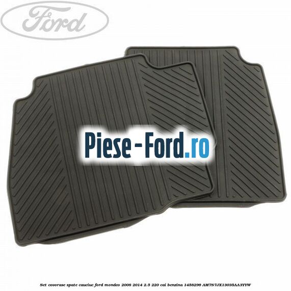 Set covorase fata velur negru an 04/2007-08/2012 Ford Mondeo 2008-2014 2.5 220 cai benzina