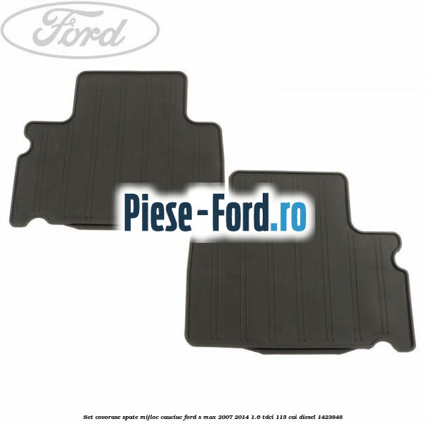 Set covorase spate mijloc, cauciuc Ford S-Max 2007-2014 1.6 TDCi 115 cai #9EF1791262