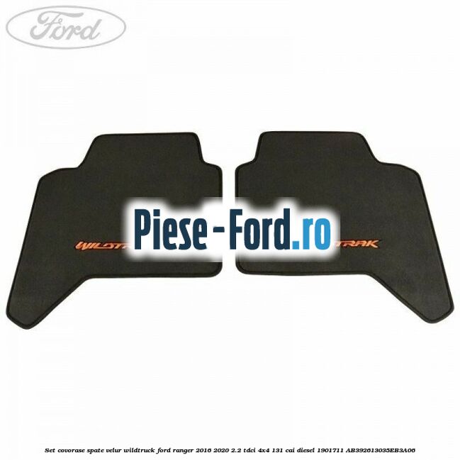 Set covorase spate, velur Wildtruck Ford Ranger 2016-2020 2.2 TDCi 4x4 131 cai diesel #152013ADFA