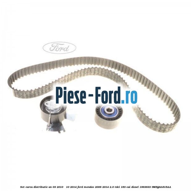 Set curea distributie an 03/2010 - 10/2014 Ford Mondeo 2008-2014 2.0 TDCi 163 cai diesel #10DD92169A