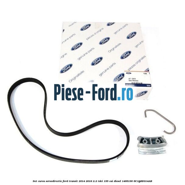 Set curea servodirectie Ford Transit 2014-2018 2.2 TDCi 155 cai diesel #0B54675578