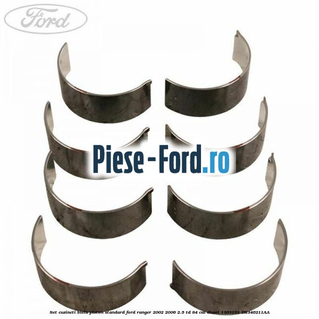 Set cuzineti biela piston standard Ford Ranger 2002-2006 2.5 TD 84 cai diesel