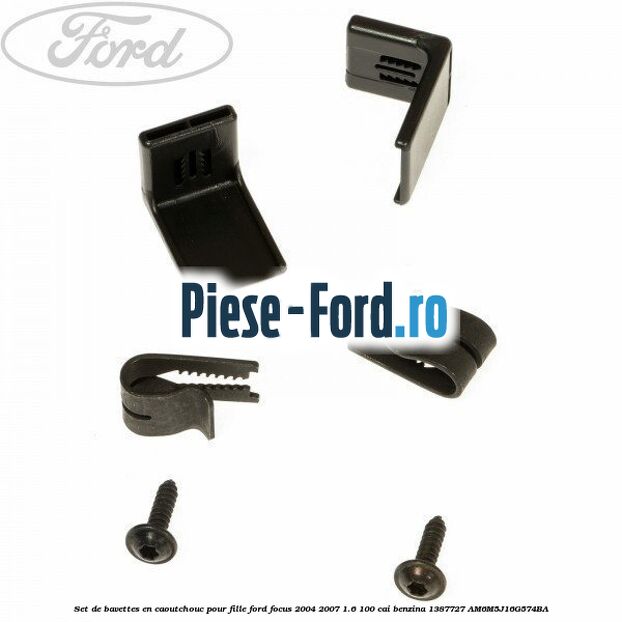 Set de bavettes en caoutchouc pour fille Ford Focus 2004-2007 1.6 100 cai benzina #986D77F00D