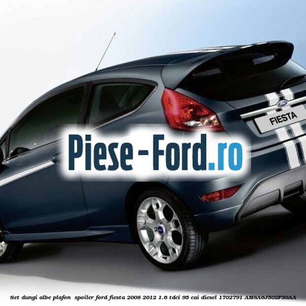 Protectie impotriva zgarieturilor bara din spate Ford Fiesta 2008-2012 1.6 TDCi 95 cai diesel