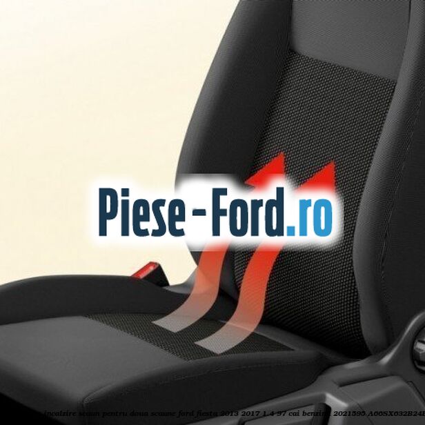 Set elemente incalzire scaun, pentru doua scaune Ford Fiesta 2013-2017 1.4 97 cai benzina #82AFE3B86C