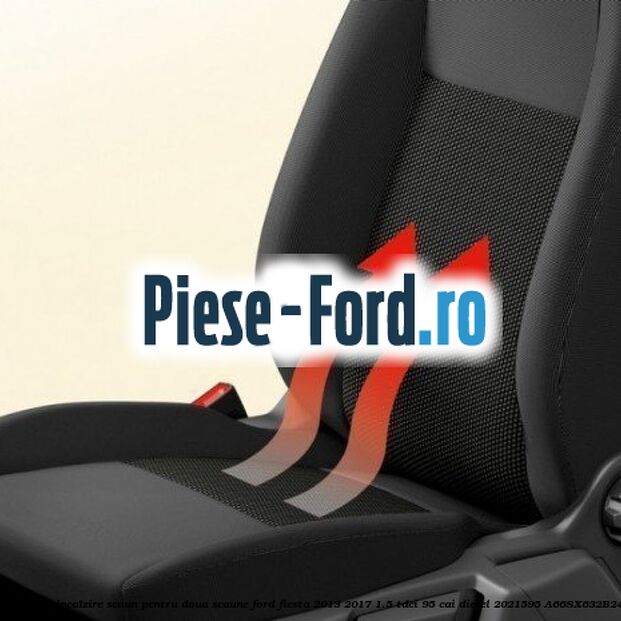 Set elemente incalzire scaun, pentru doua scaune Ford Fiesta 2013-2017 1.5 TDCi 95 cai diesel