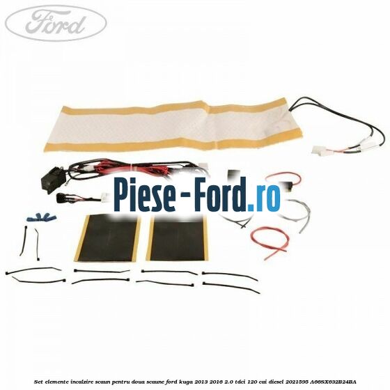 Set elemente incalzire scaun, pentru doua scaune Ford Kuga 2013-2016 2.0 TDCi 120 cai diesel