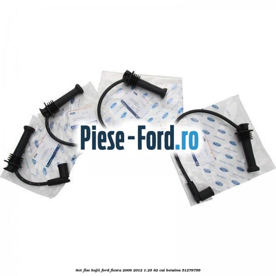 Set Fise Bujii Ford Fiesta 2008-2012 1.25 82 cai