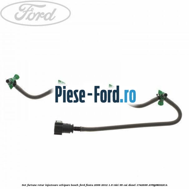 Saiba etansare injector Ford Fiesta 2008-2012 1.6 TDCi 95 cai diesel