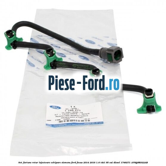 Set furtune retur injectoare echipare Siemens Ford Focus 2014-2018 1.6 TDCi 95 cai diesel #BBB4F264DD