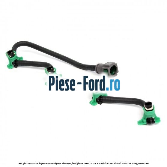 Set furtune retur injectoare echipare Siemens Ford Focus 2014-2018 1.6 TDCi 95 cai diesel #BBB4F264DD