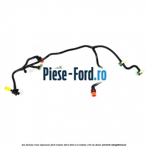 Set furtune retur injectoare Ford Transit 2014-2018 2.0 EcoBlue 170 cai diesel #D4A6D342DF