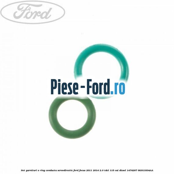 Oring, conector conducta pompa servodirectie Ford Focus 2011-2014 2.0 TDCi 115 cai diesel
