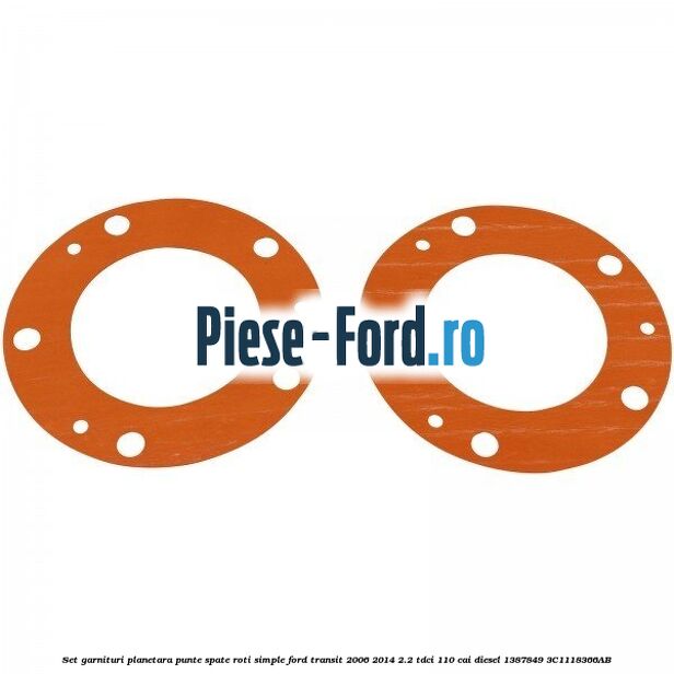 Set garnituri planetara punte spate roti simple Ford Transit 2006-2014 2.2 TDCi 110 cai diesel #64CD7AA5FB