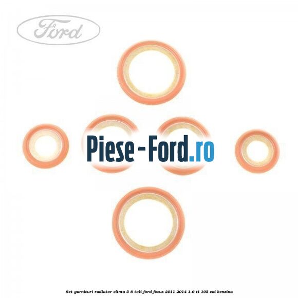 Set garnituri radiator clima 5/8 toli Ford Focus 2011-2014 1.6 Ti 105 cai benzina