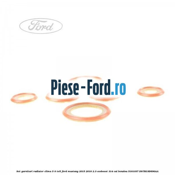 Set garnituri radiator clima 5/8 toli Ford Mustang 2015-2018 2.3 EcoBoost 314 cai benzina #9B16B24AE3