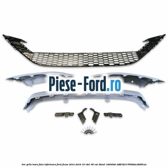 Set grile bara fata inferioara Ford Focus 2014-2018 1.5 TDCi 95 cai #5D3F7255C2