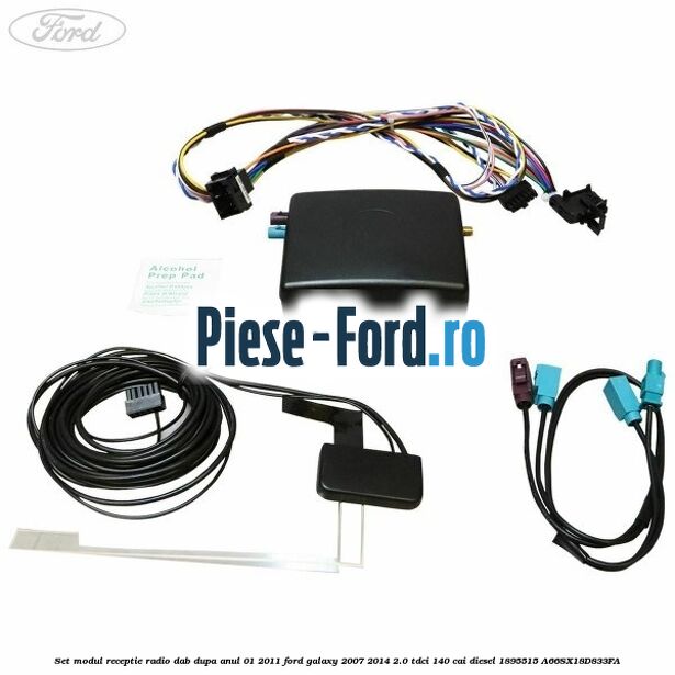 Piulita cablu antena plafon Ford Galaxy 2007-2014 2.0 TDCi 140 cai diesel