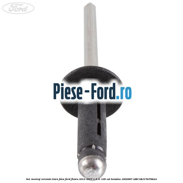 Set montaj extensie bara fata Ford Fiesta 2013-2017 1.6 Ti 105 cai benzina #023F99319D