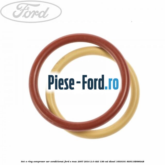Set o-ring compresor aer conditionat Ford S-Max 2007-2014 2.0 TDCi 136 cai diesel