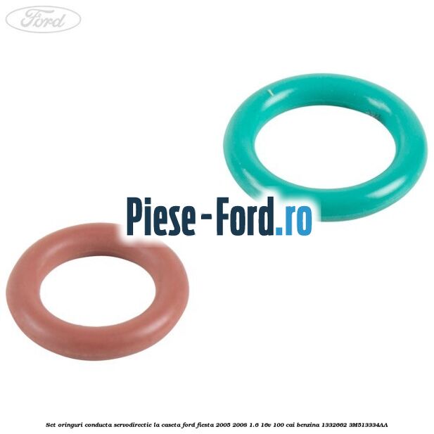 Set oringuri conducta servodirectie la caseta Ford Fiesta 2005-2008 1.6 16V 100 cai benzina #44E5C6F5BD