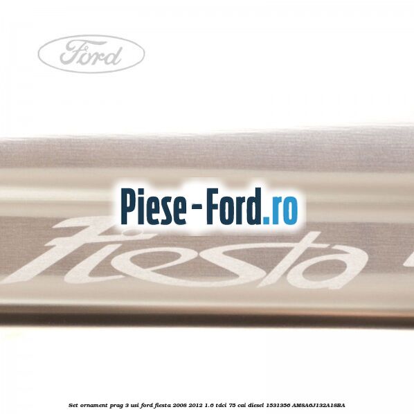 Set ornament prag 3 usi Ford Fiesta 2008-2012 1.6 TDCi 75 cai diesel