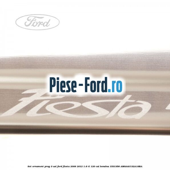 Set ornament prag 3 usi Ford Fiesta 2008-2012 1.6 Ti 120 cai benzina