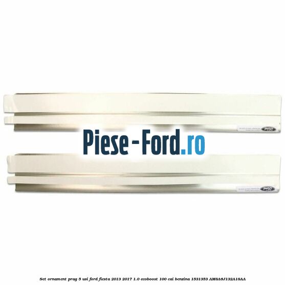 Set ornament prag 5 usi Ford Fiesta 2013-2017 1.0 EcoBoost 100 cai benzina