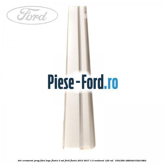 Set ornament prag fata logo Fiesta 3 usi Ford Fiesta 2013-2017 1.0 EcoBoost 125 cai  #8A594E96C4