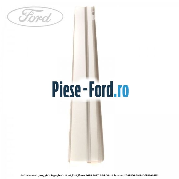 Set ornament prag fata logo Fiesta 3 usi Ford Fiesta 2013-2017 1.25 60 cai benzina #75BBB8CBDC