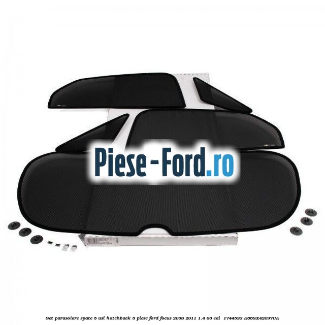 Set parasolare spate 5 usi hatchback 5 piese Ford Focus 2008-2011 1.4 80 cai  #89745A947A