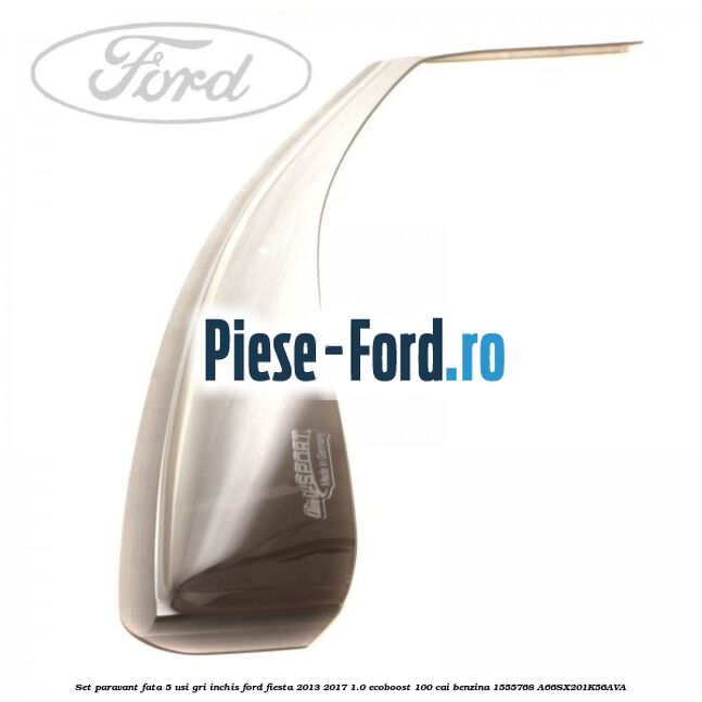 Set paravant fata 5 usi, gri inchis Ford Fiesta 2013-2017 1.0 EcoBoost 100 cai benzina