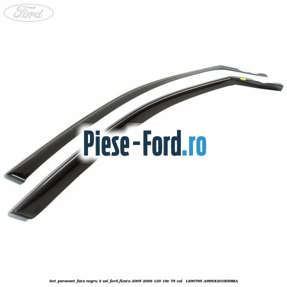 Set paravant fata negru 3 usi Ford Fiesta 2005-2008 1.25 16V 75 cai #7C6F3BA8FD