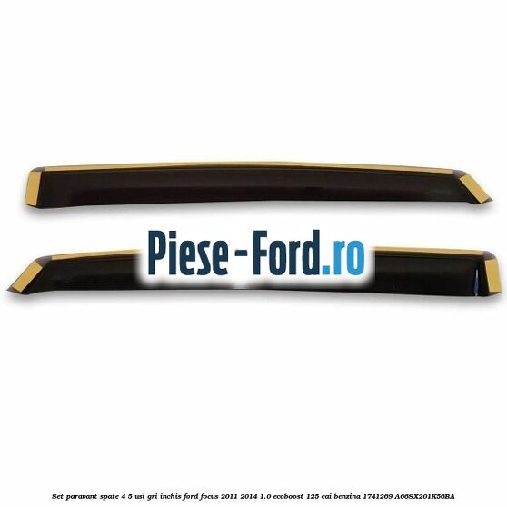 Set paravant spate 4/5 usi, gri inchis Ford Focus 2011-2014 1.0 EcoBoost 125 cai #B815D6E24C