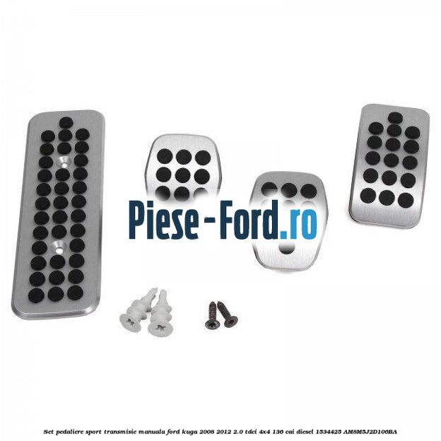 Set pedaliere sport, transmisie manuala Ford Kuga 2008-2012 2.0 TDCi 4x4 136 cai diesel