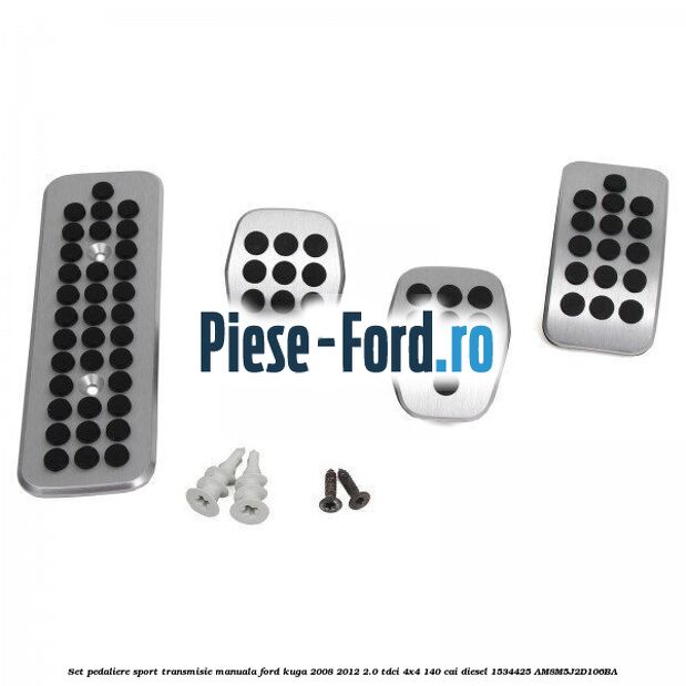 Set pedaliere sport, transmisie manuala Ford Kuga 2008-2012 2.0 TDCI 4x4 140 cai diesel