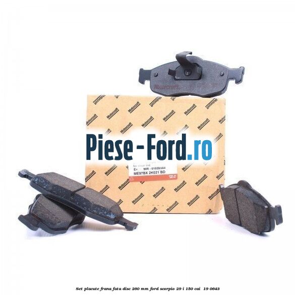 Set placute frana fata disc 260 mm Ford Scorpio 2.9 i 150 cai #19D8321ECF