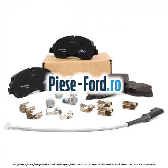 Set placute frana fata premium roti duble spate Ford Transit 2014-2018 2.2 TDCi RWD 125 cai #4386650AC3